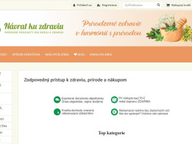 Predaj e-shopu www.navratkuzdraviu.sk