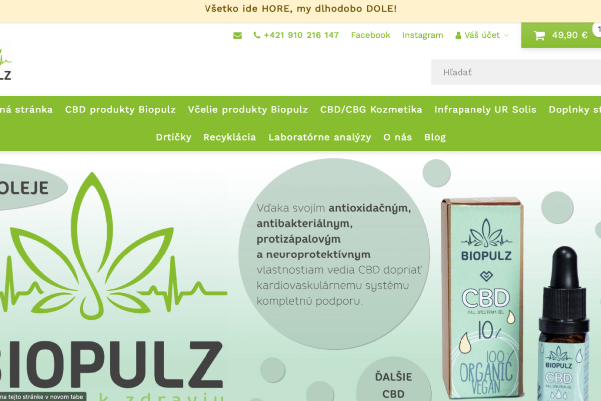 Predám web Biopulz.sk