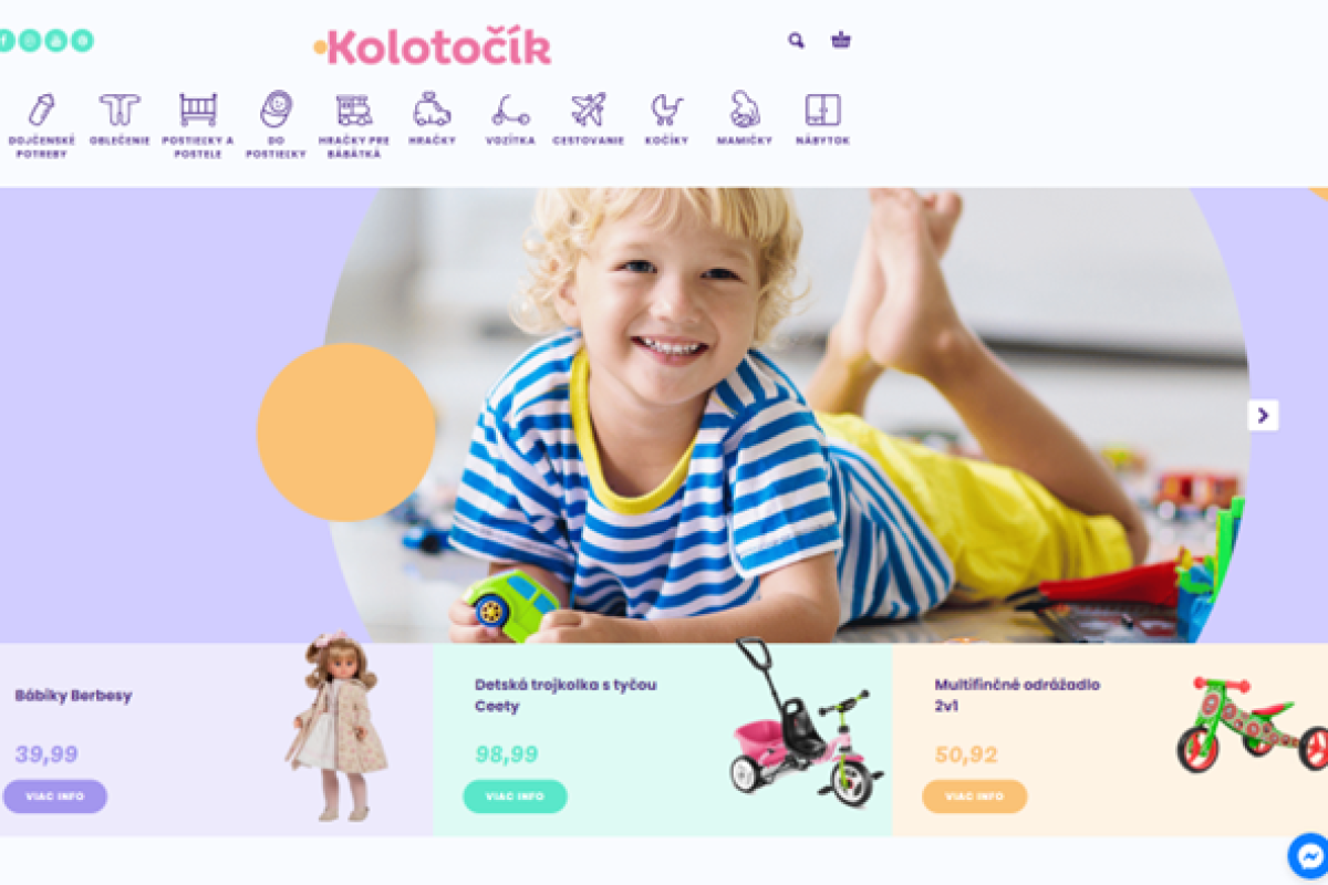 Kolotocik.sk zabehnutý web na predaj