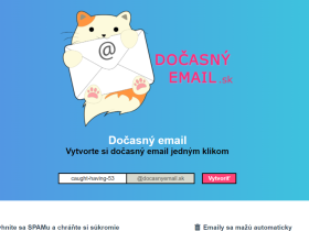 www.docasnyemail.sk